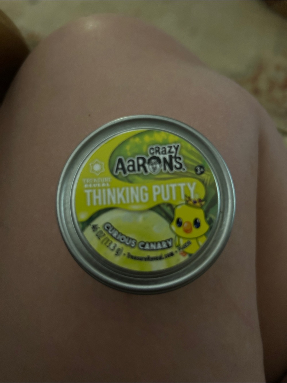 L.O.L. Surprise! Yellow and Silver Thinking Putty Tin